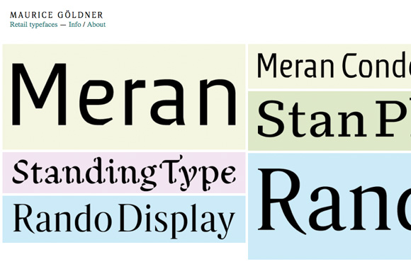 Meran Normal Font preview