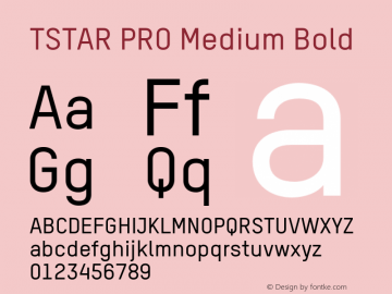 T-Star Pro Font preview