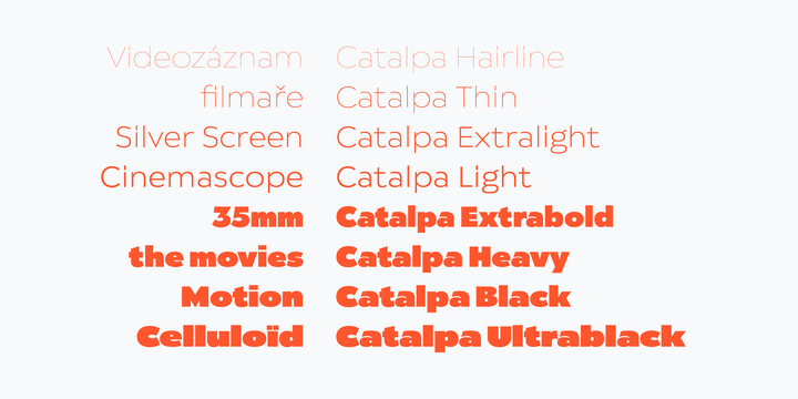 Catalpa Light Font preview