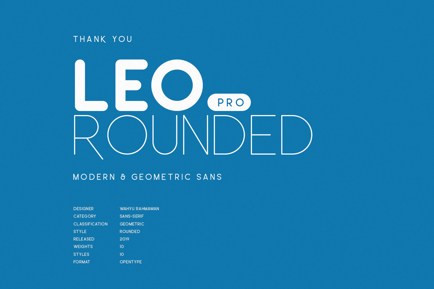 Leo Rounded Pro Font preview