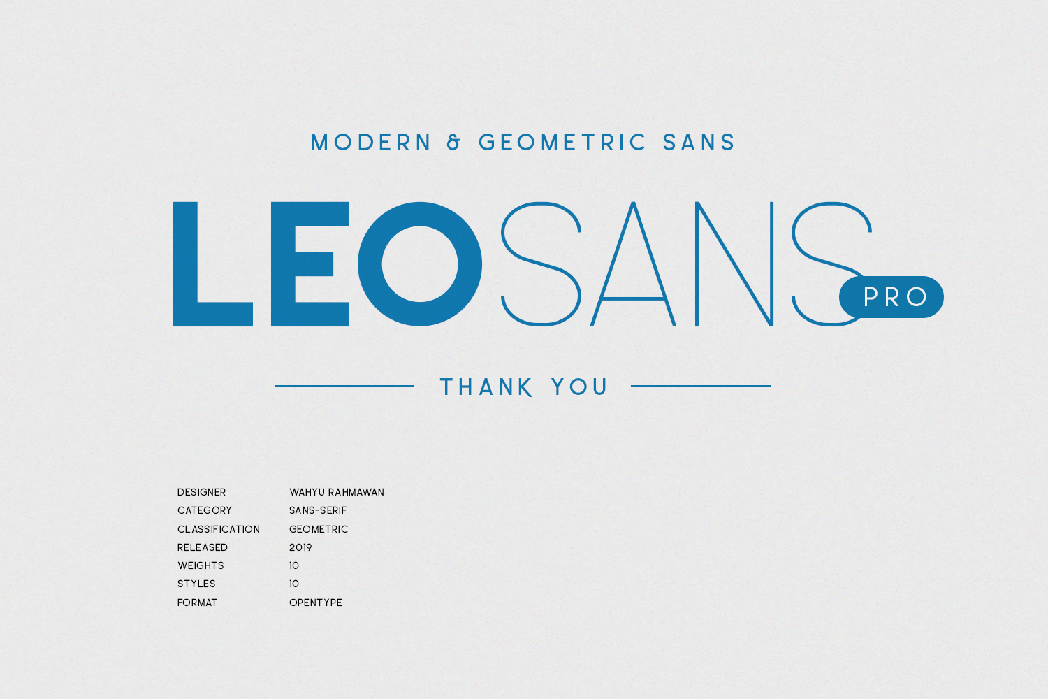 Leo Sans Pro Extra bold Font preview