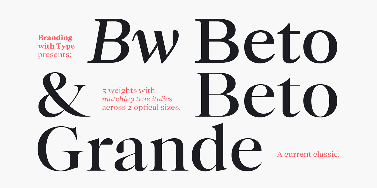 Bw Beto Medium Font preview