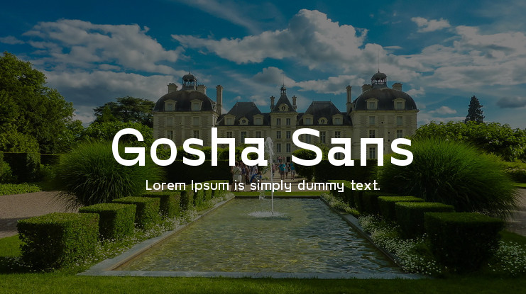 Gosha Sans Medium Font preview