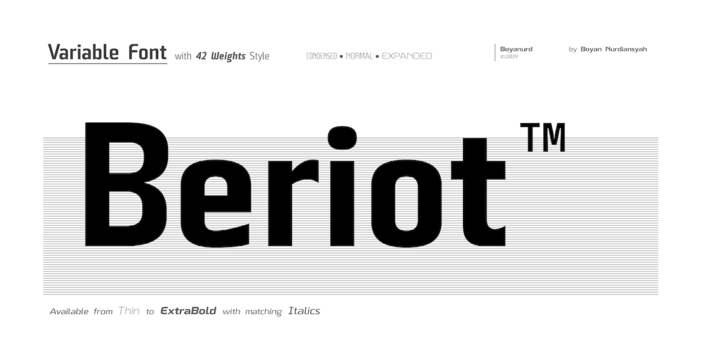 Beriot Medium Font preview
