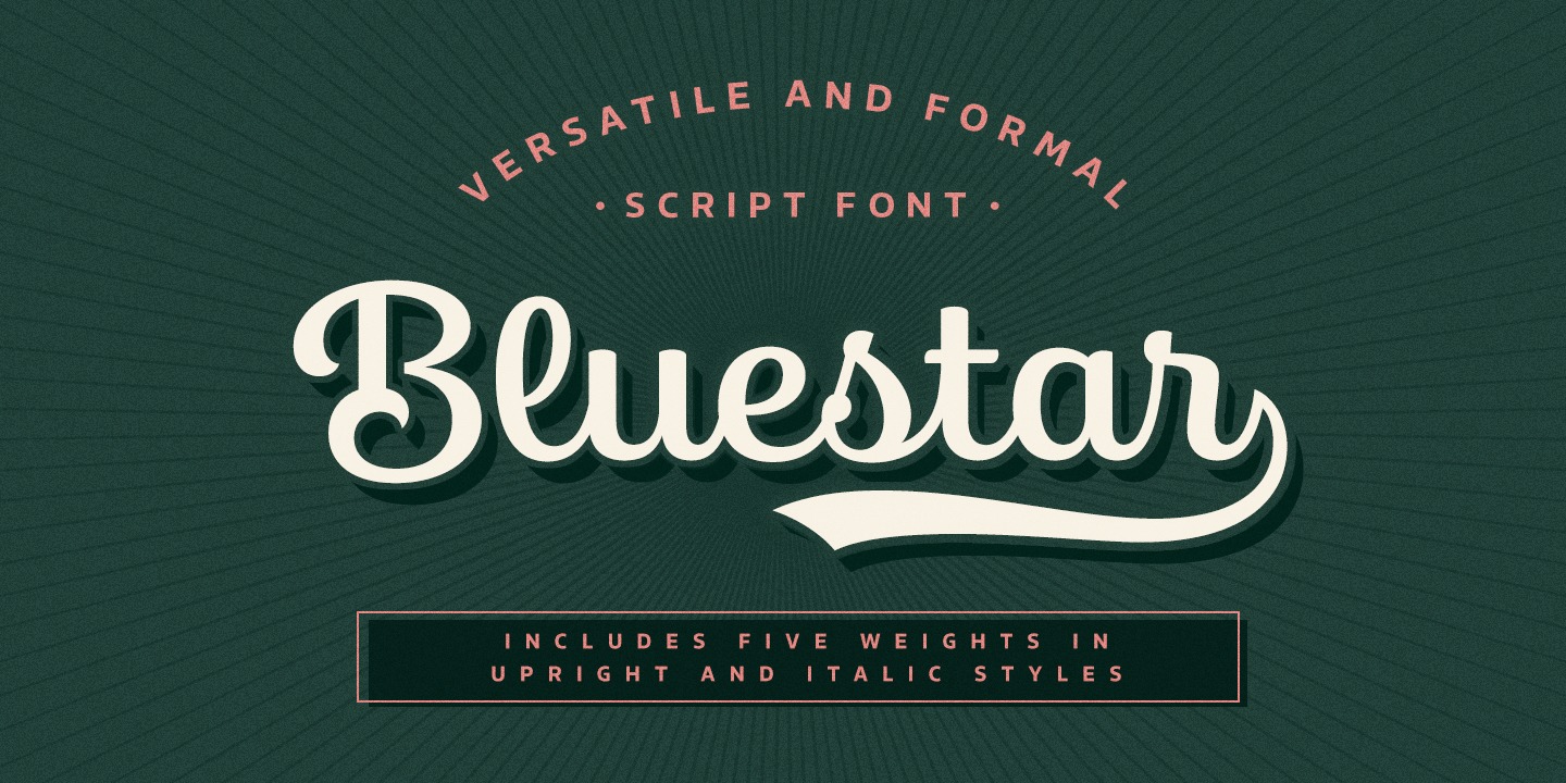Bluestar Font preview