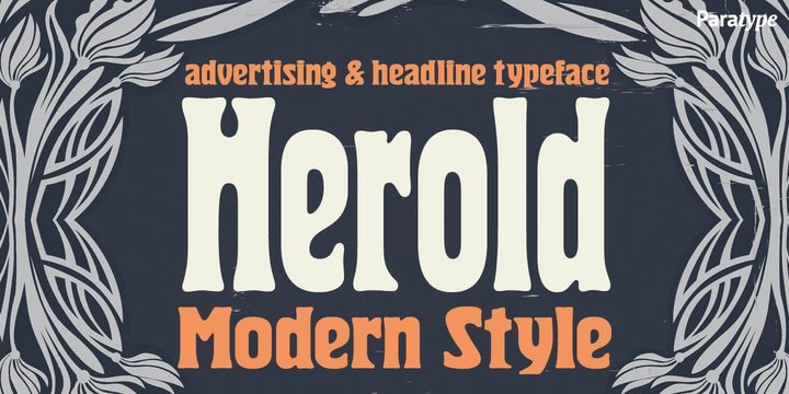 Herold Condensed Font preview