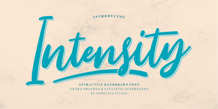 Intensity Font preview