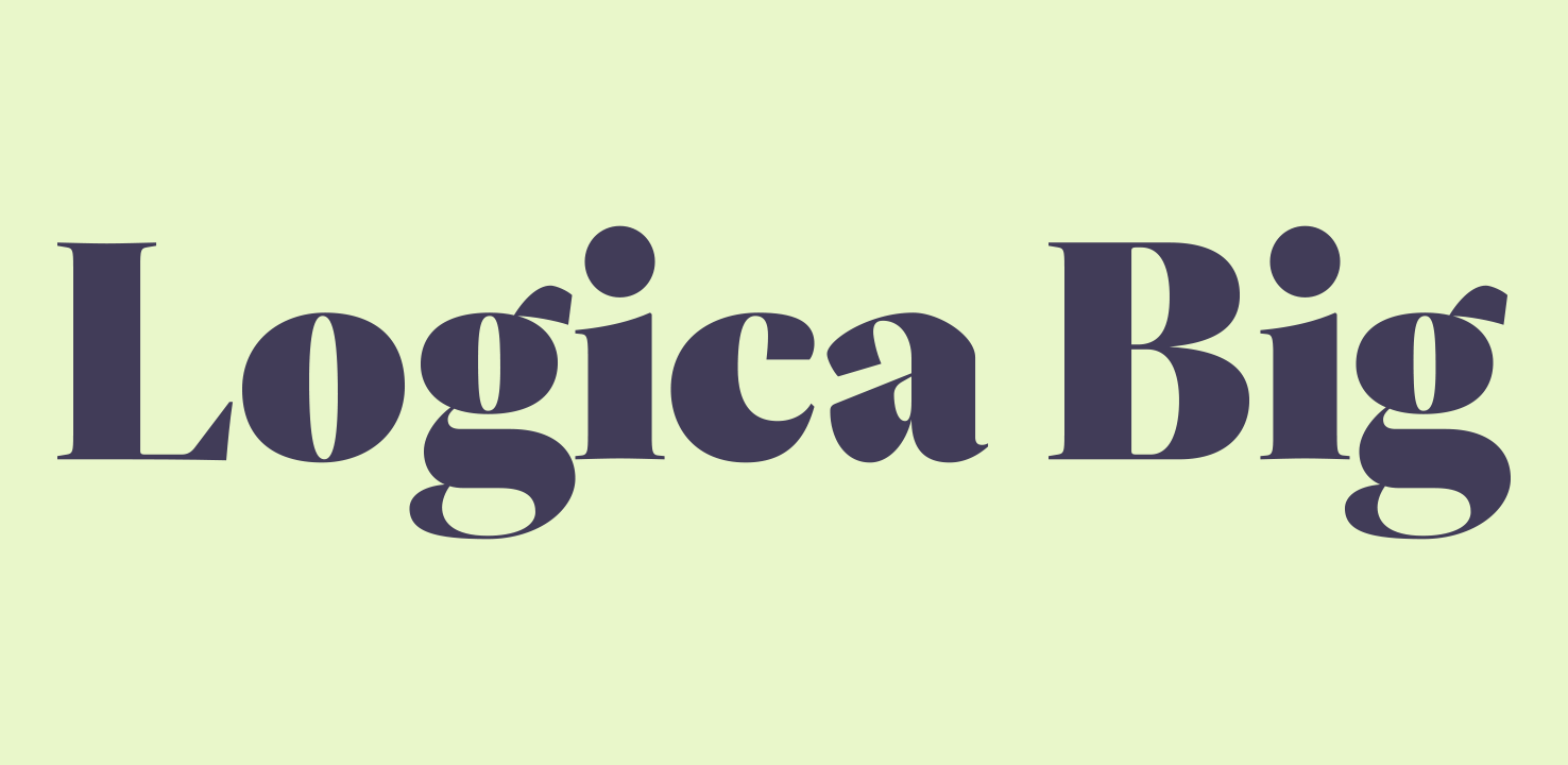Logica Big Regular Font preview