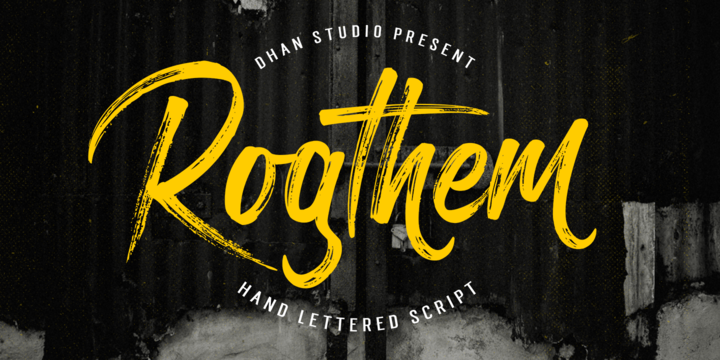 Rogthem Regular Font preview