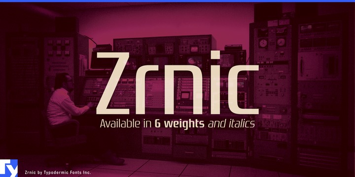 Zrnic Font preview