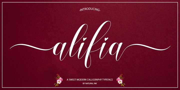 Alifia Regular Font preview