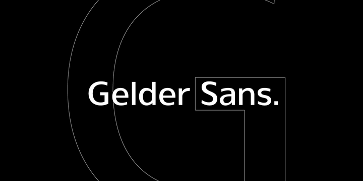 Gelder Sans Medium Font preview