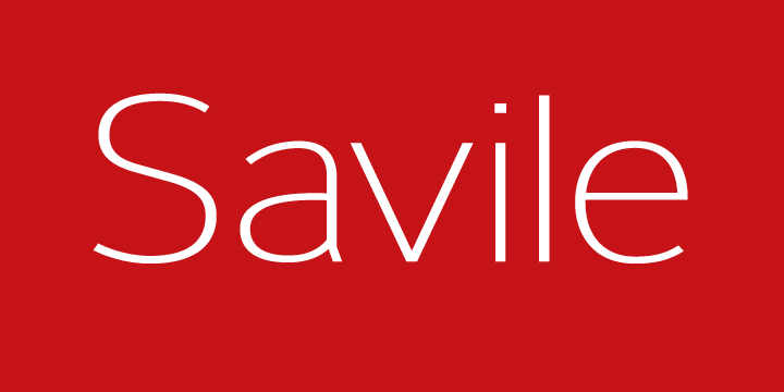 Savile Medium Font preview