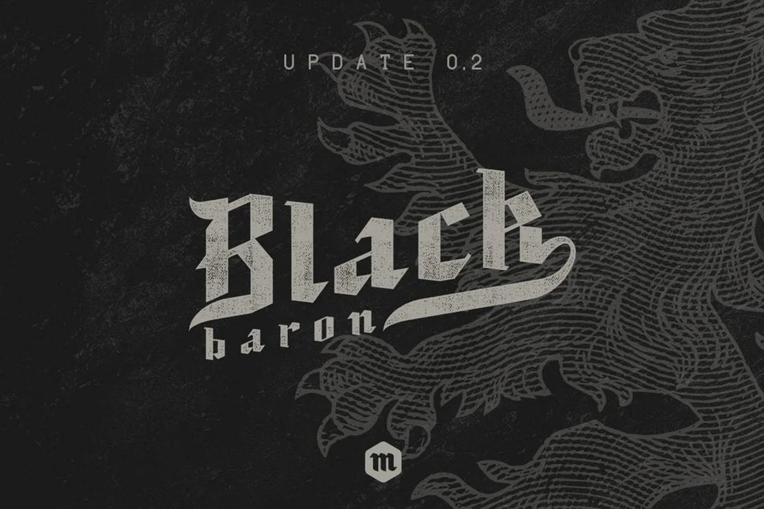 Black Baron Regular Font preview