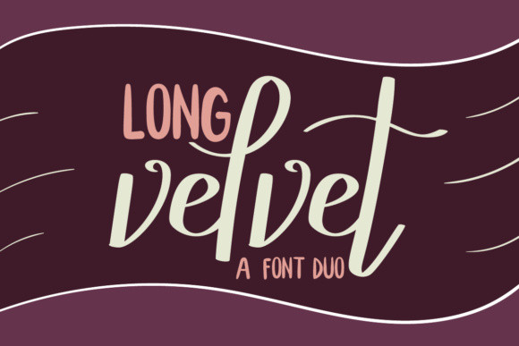 Long Velvet Regular Font preview