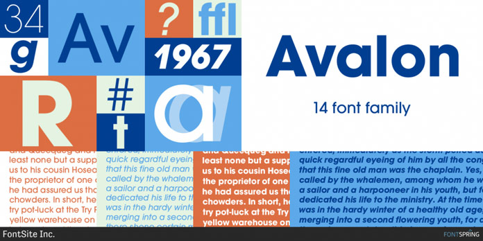 Avalon Medium Font preview