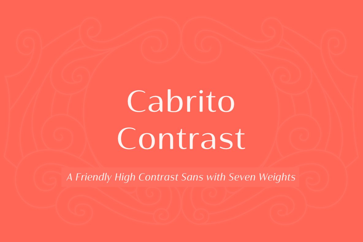 Cabrito Contrast Ext Medium Font preview