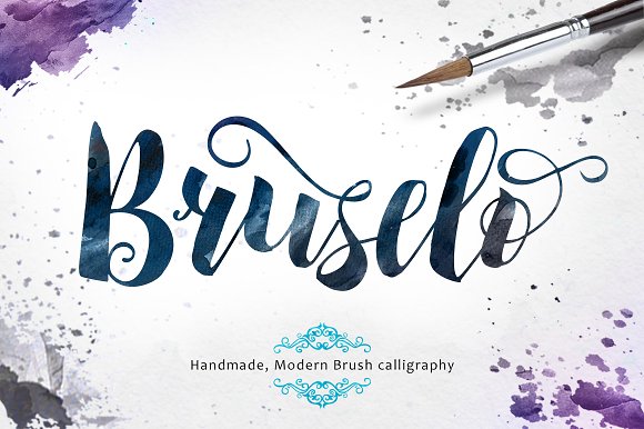 Bruselo Font preview
