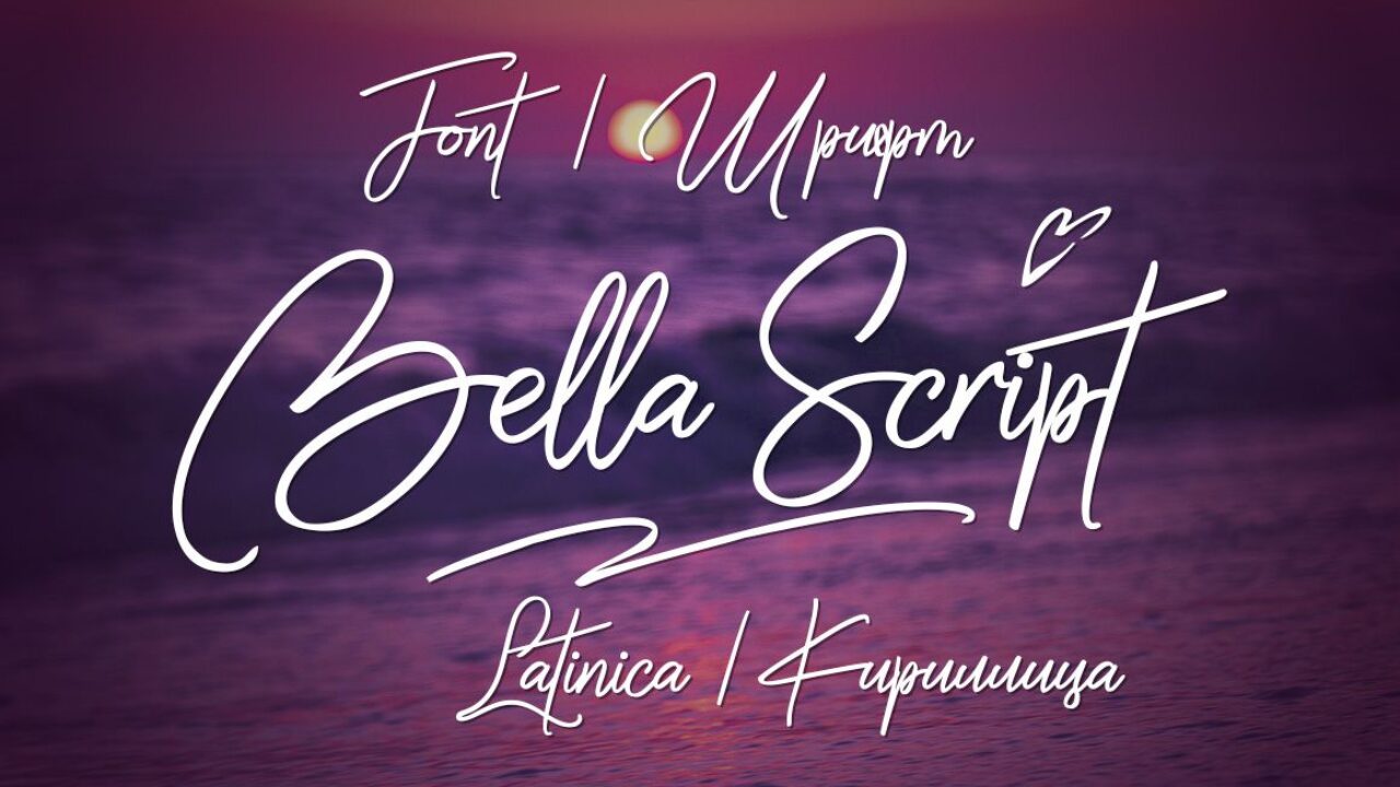 Bella Script Script Font preview
