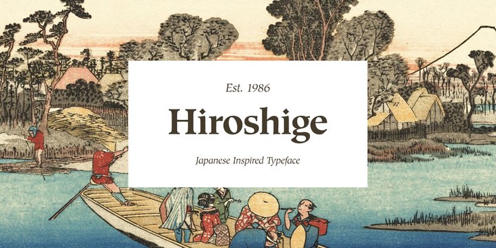 Hiroshige Font preview