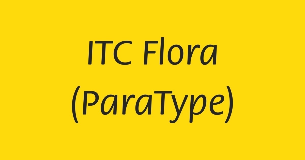 ITC Flora Font preview