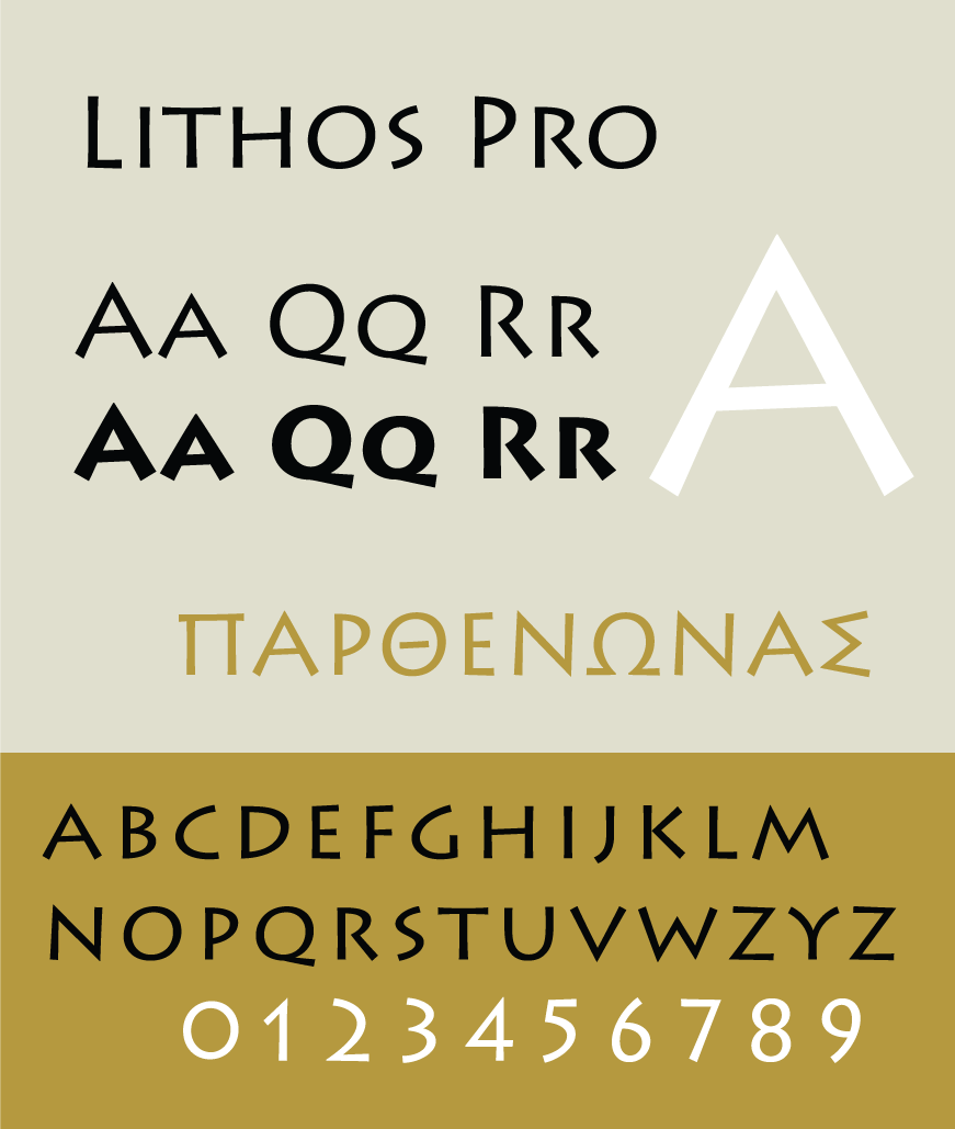 Lithos Pro Font preview