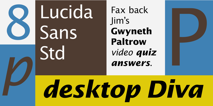 Lucida Sans Std Regular Font preview