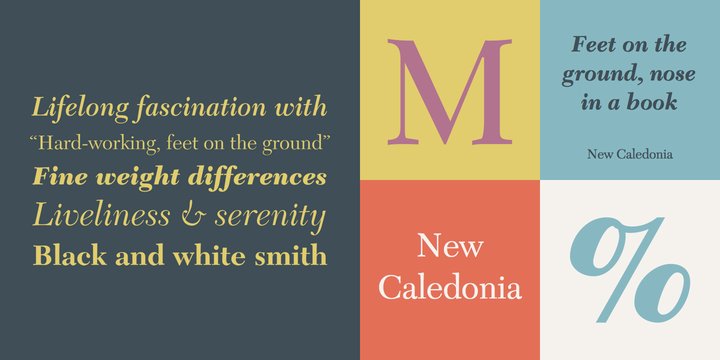 New Caledonia Font preview