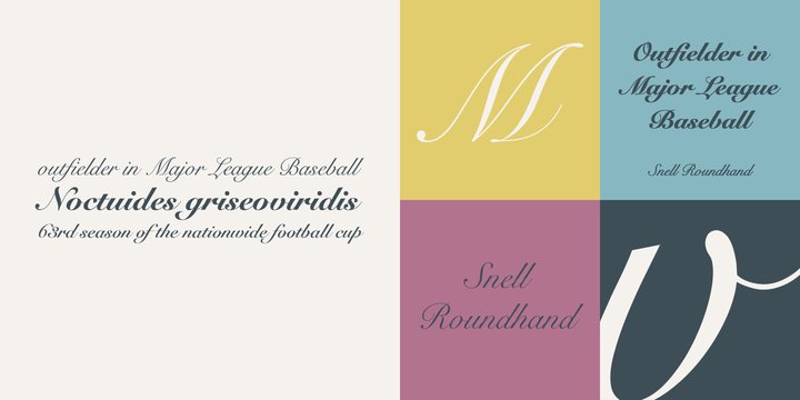 Snell Roundhand Font preview