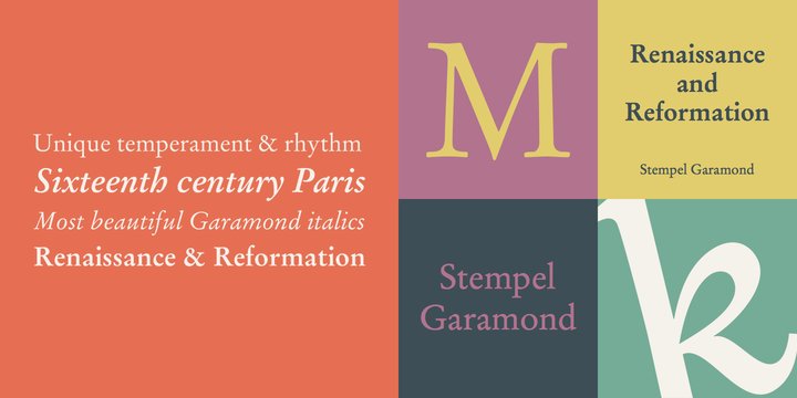 Stempel Garamond Font preview