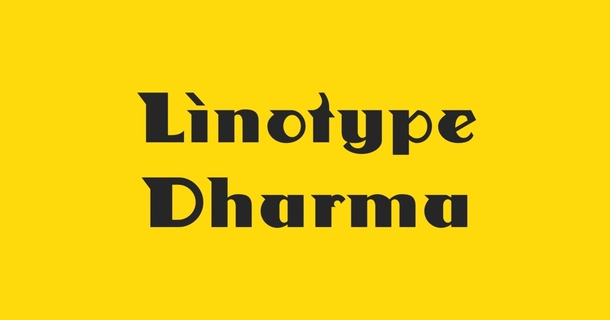 Linotype Dharma Font preview