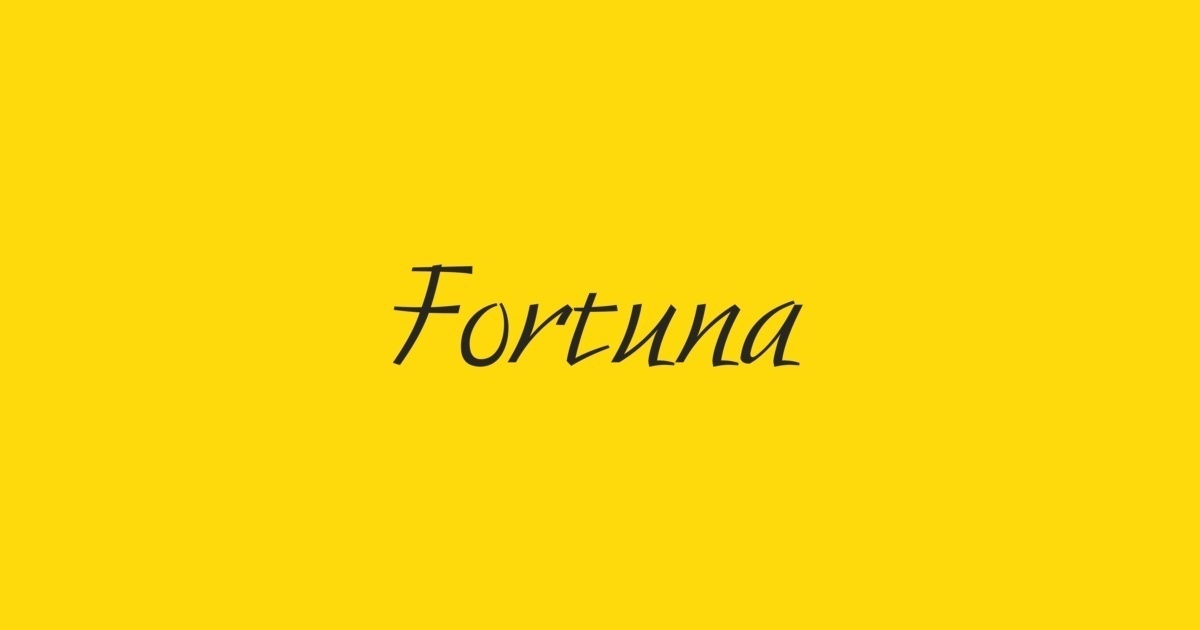 Fortuna Regular Font preview