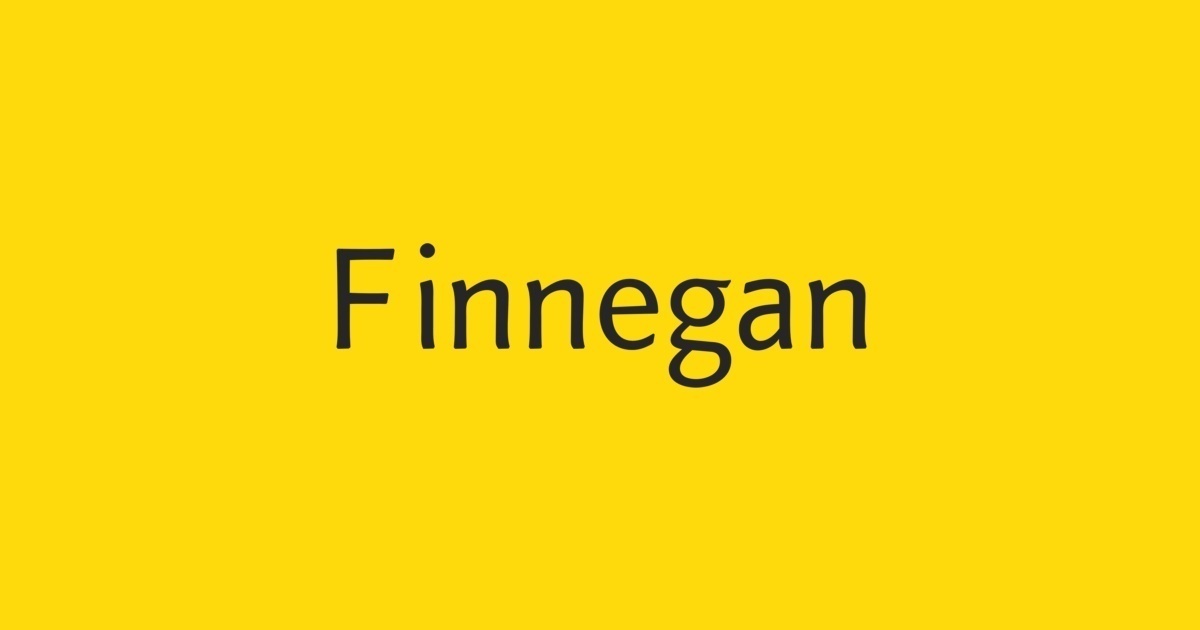Finnegan Font preview