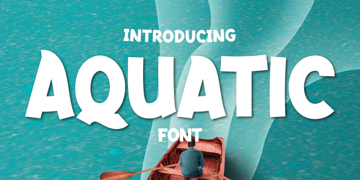 Aquatic Font preview