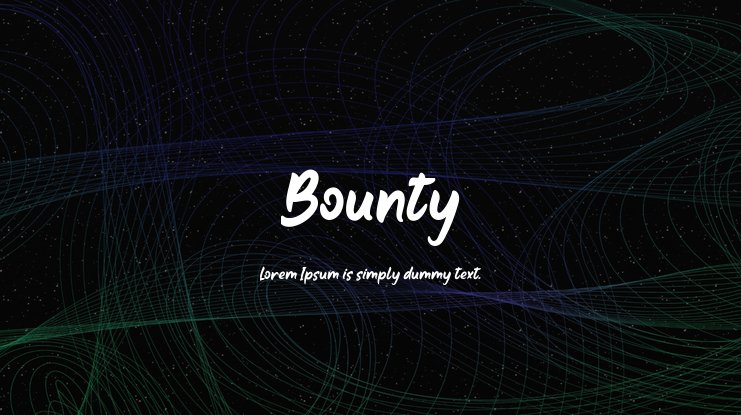 Bounty Font preview