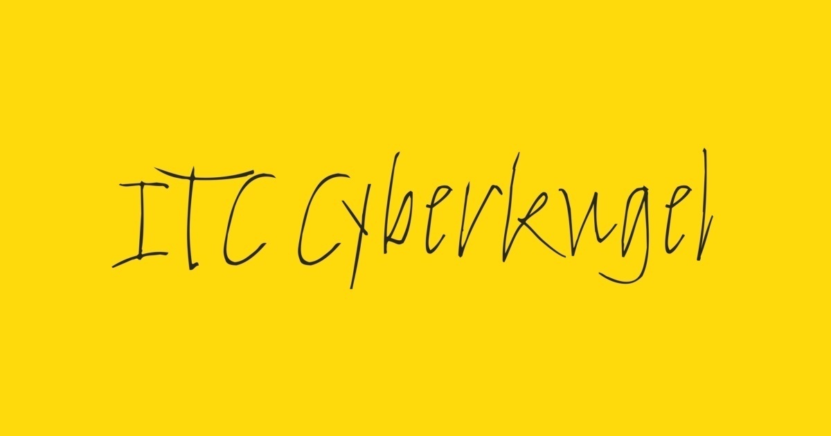 Cyberkugel ITC Font preview