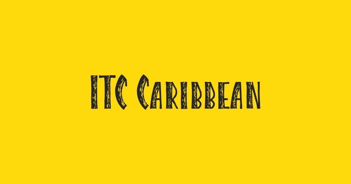 Caribbean ITC Font preview