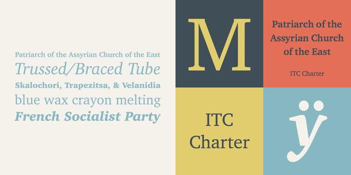 Charter ITC Black Italic Font preview