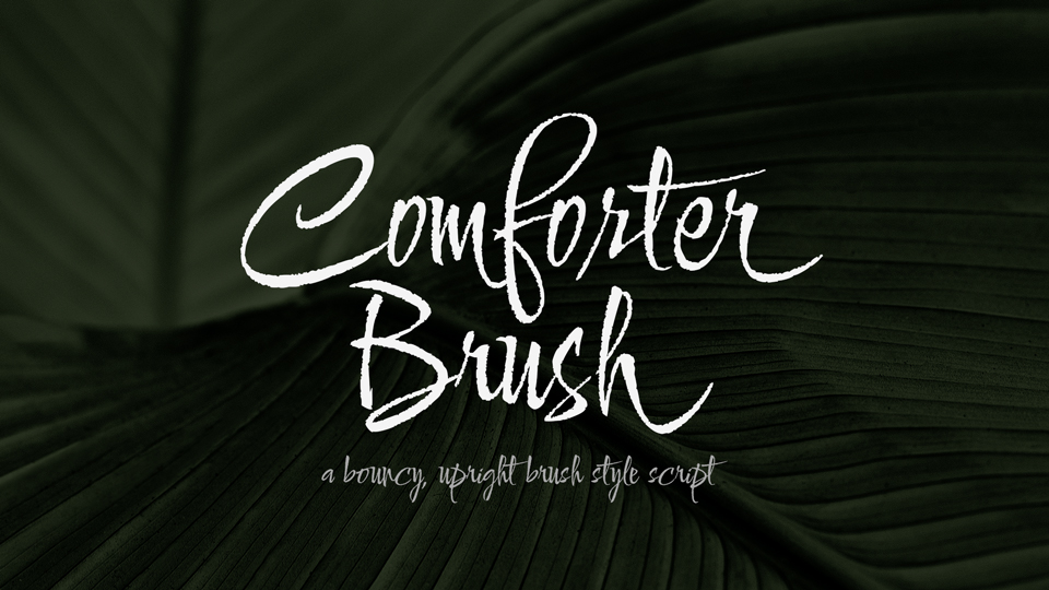Comforter Brush Regular Font preview