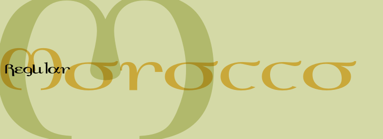 Morocco Font preview