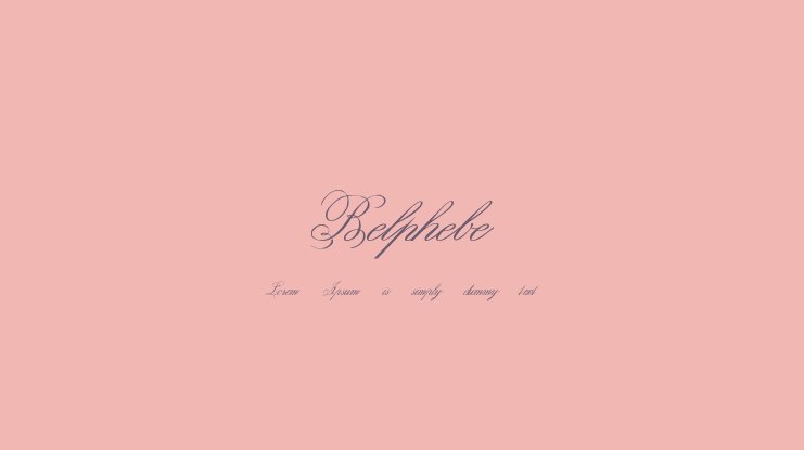 Belphebe Font preview