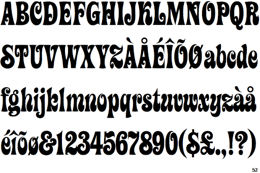 Ziggy ITC Font preview