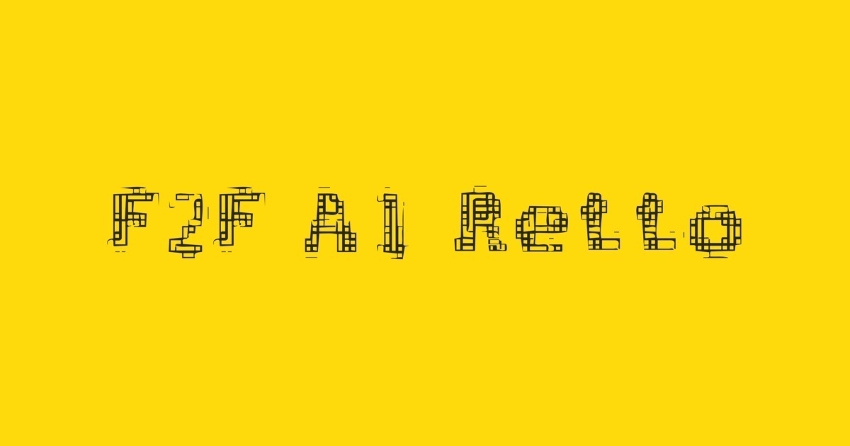 F2F Al Retto Font preview