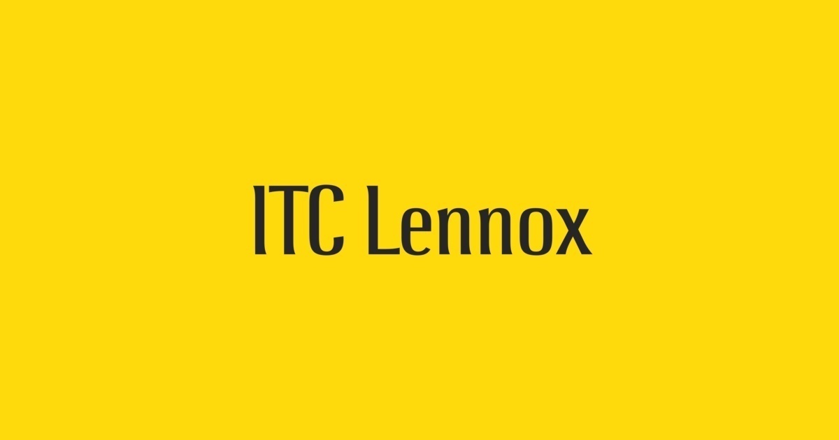 Lennox ITC Medium Font preview