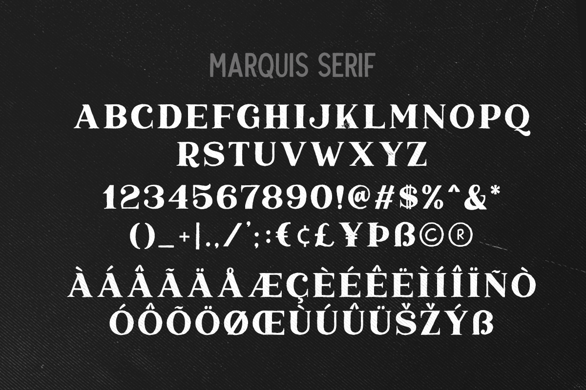 Marquis Font preview