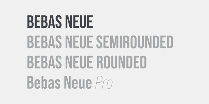 AA Bebas Neue Font preview