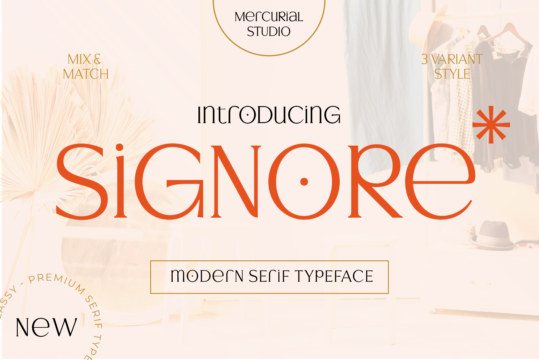 Signore Serif Typeface Regular Font preview