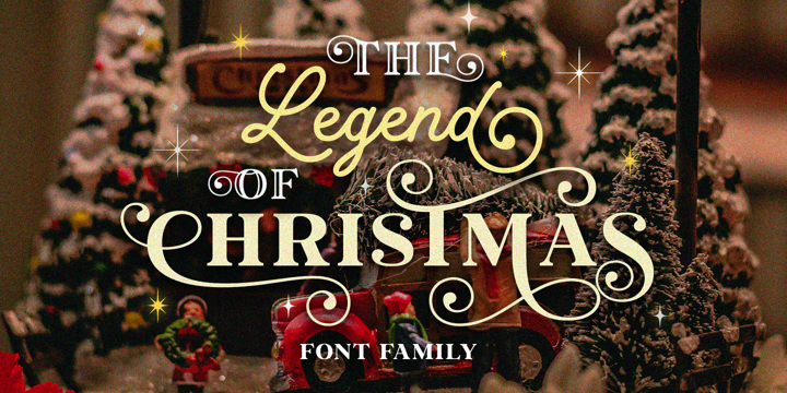 Legend Of Christmas Decor Font preview