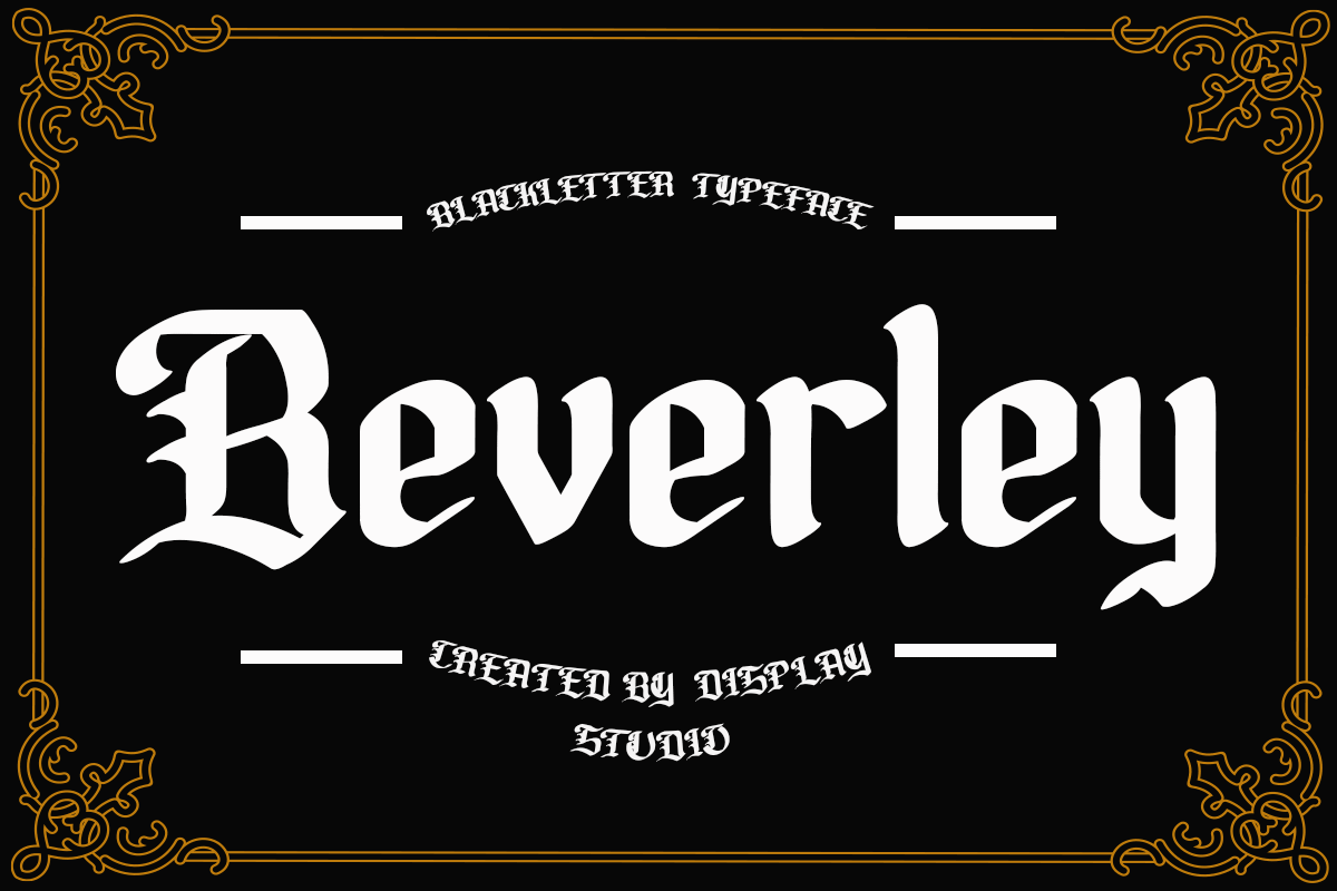 Beverley Regular Font preview