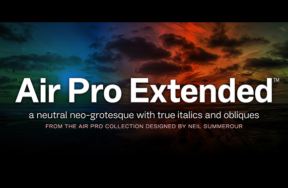 Air Pro Extended Font preview